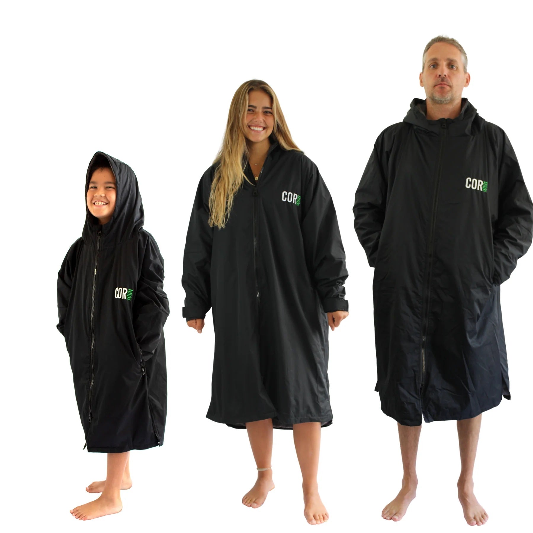 CORSURF - Parka / Poncho - Black