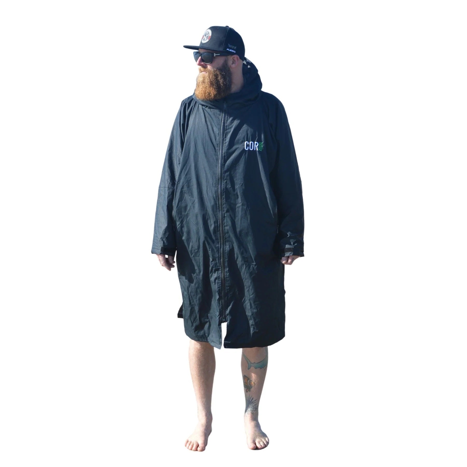 CORSURF - Parka / Poncho - Black