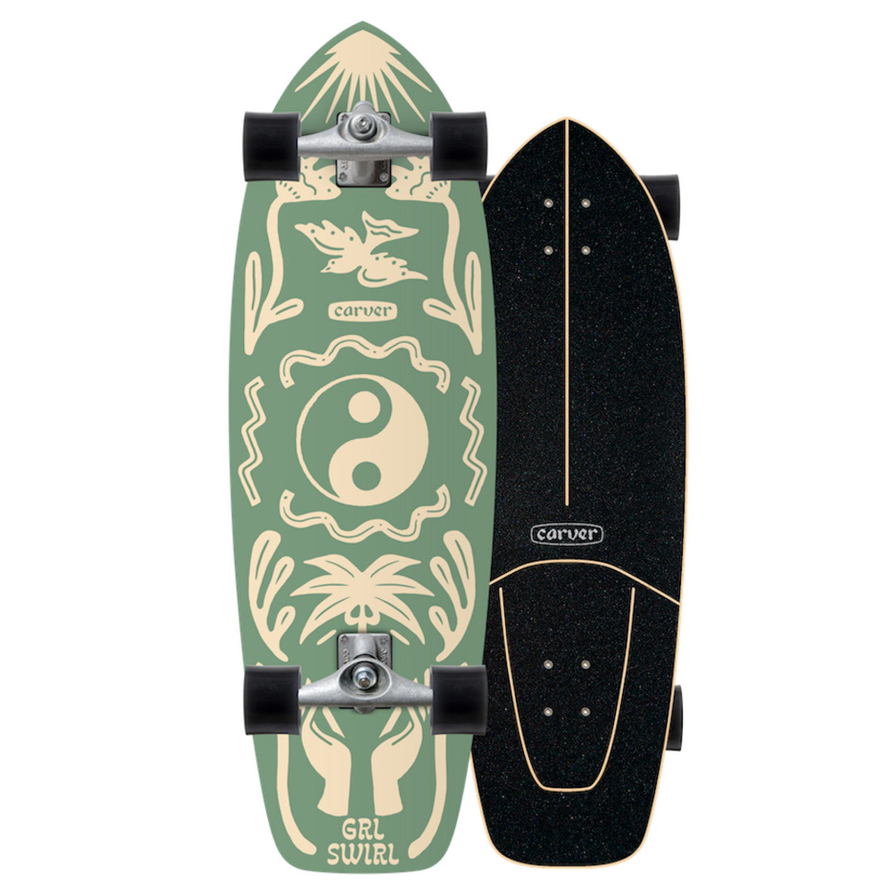 CARVER x GRL SWIRL CX Collab - Surf Skate Complet - 31 Inch