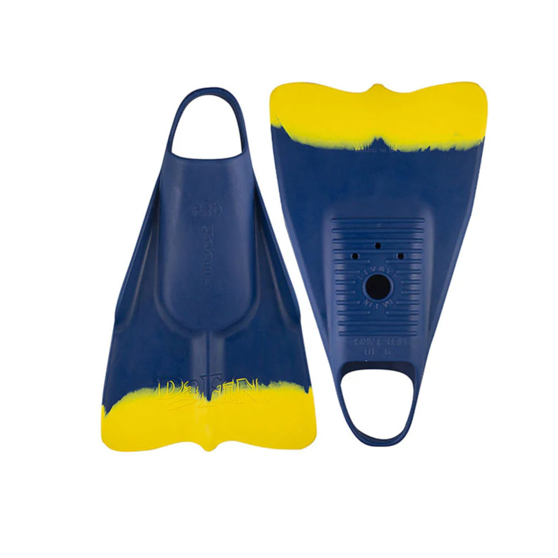 DA FIN  - Palmes bodyboard et bodysurf - Navy / Yellow