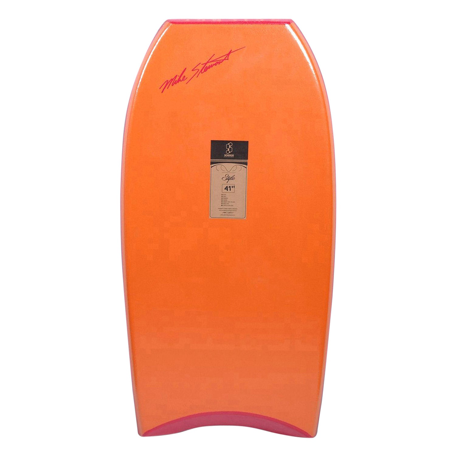 Science Bodyboard - Style Loaded F4 Quad Vent PP - Orange / Dark Blue