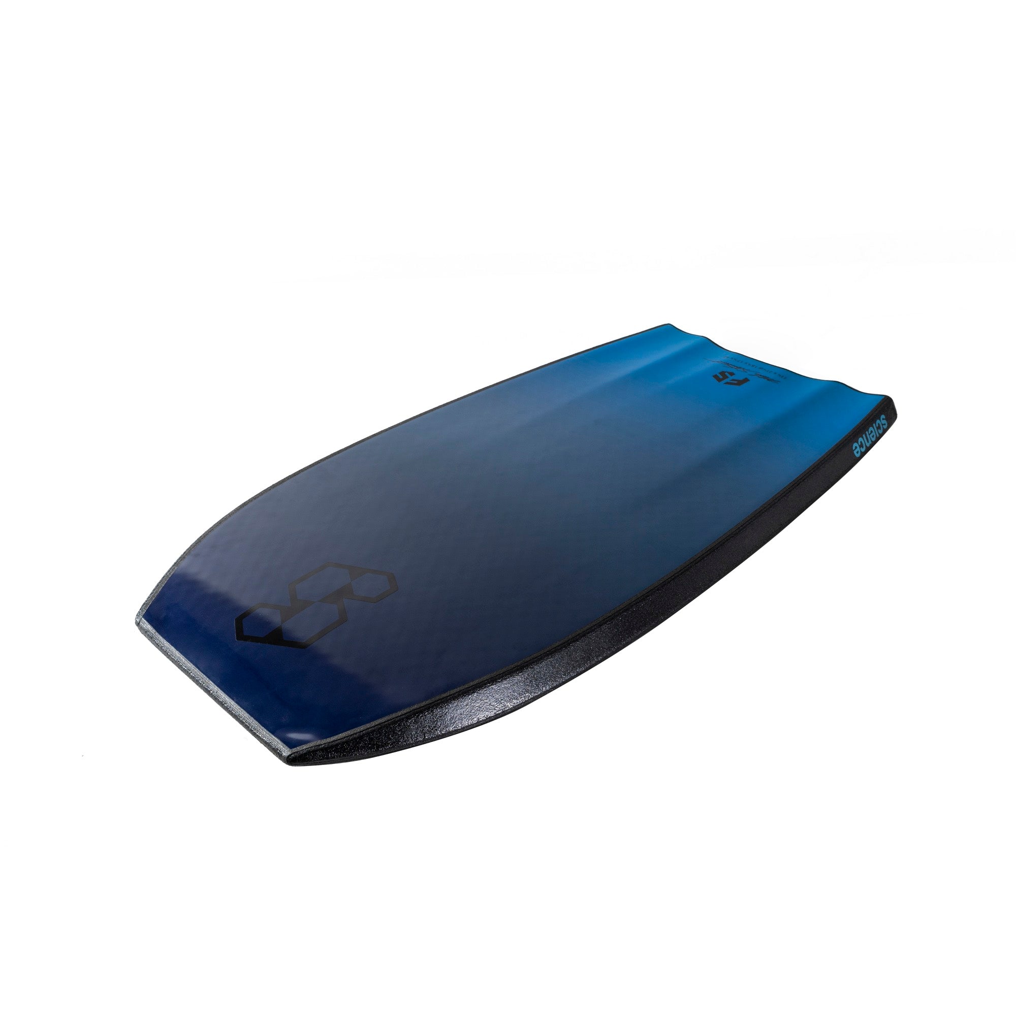 Science Bodyboard - Pro Flare Serie F5 (PP) - Tri Quad Vent - Black / Aqua