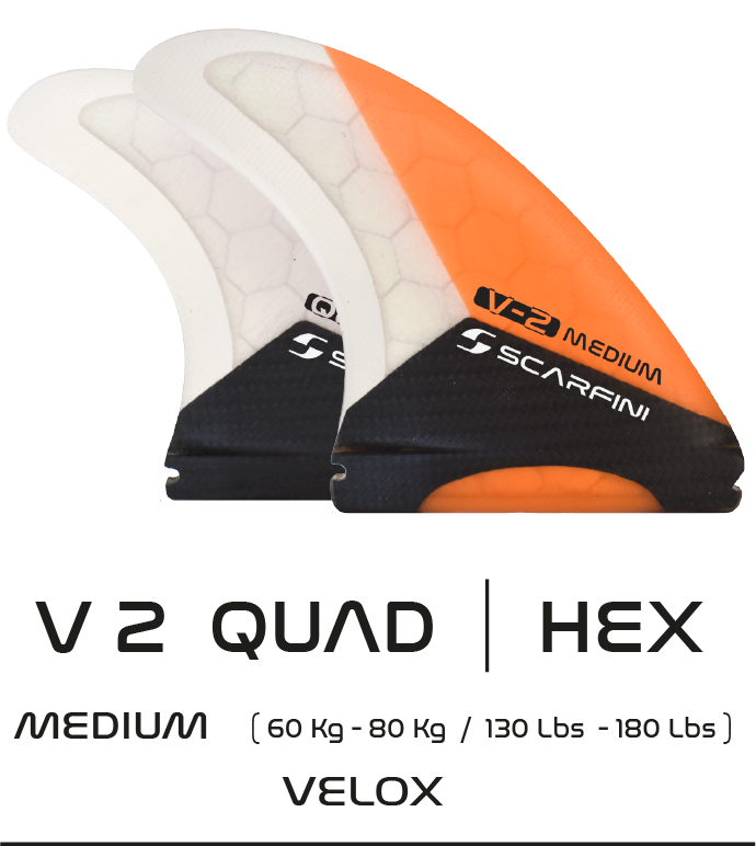 SCARFINI - VELOX CARBON 5 Fins - Taille M (Futures)