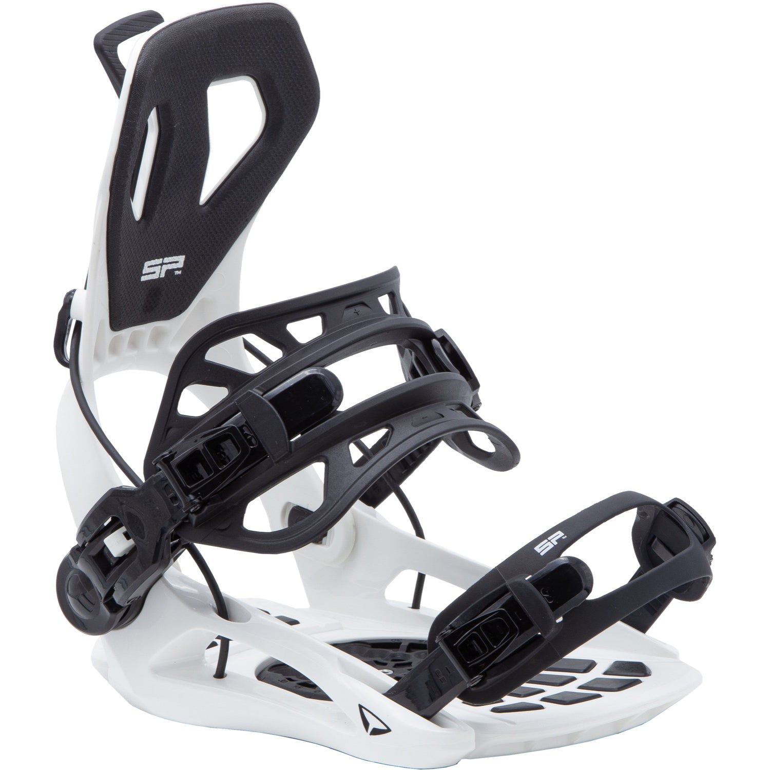 SP BINDINGS - Fixations Snowboard FT360 2025 (Entrée arrière) - White / Black