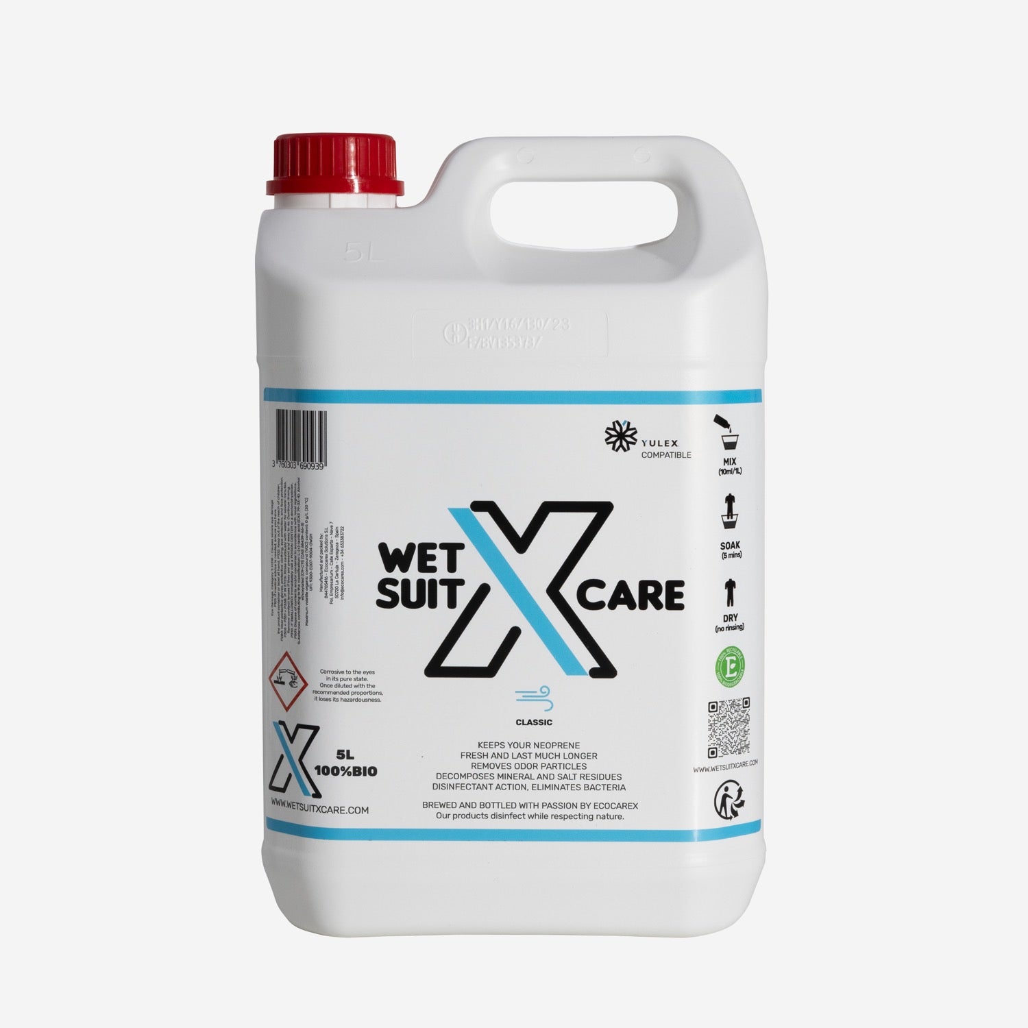 X-Care - Shampoing Neoprene - Bidon 5 Litres - Parfum Classique