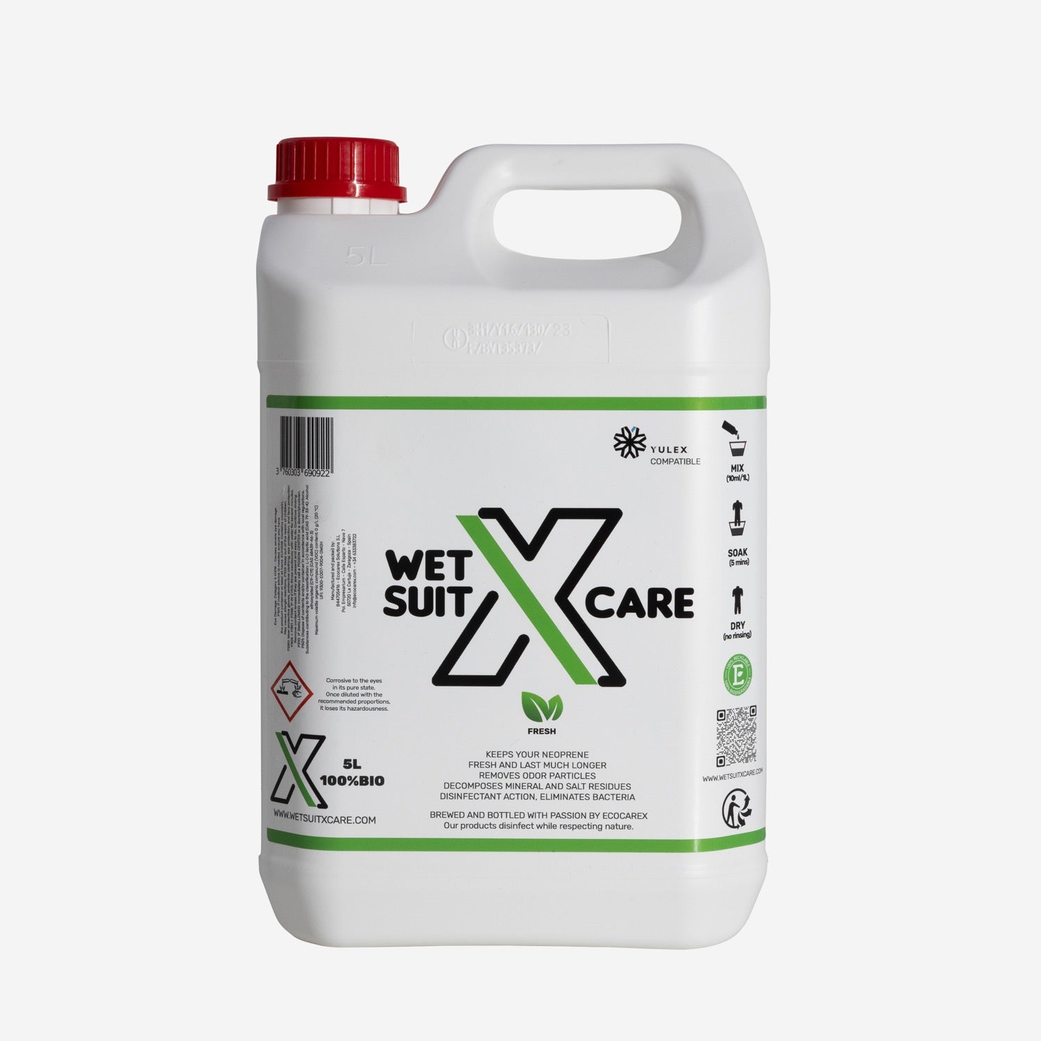 X-Care - Shampoing Neoprene - Bidon 5 Litres - Parfum Fresh