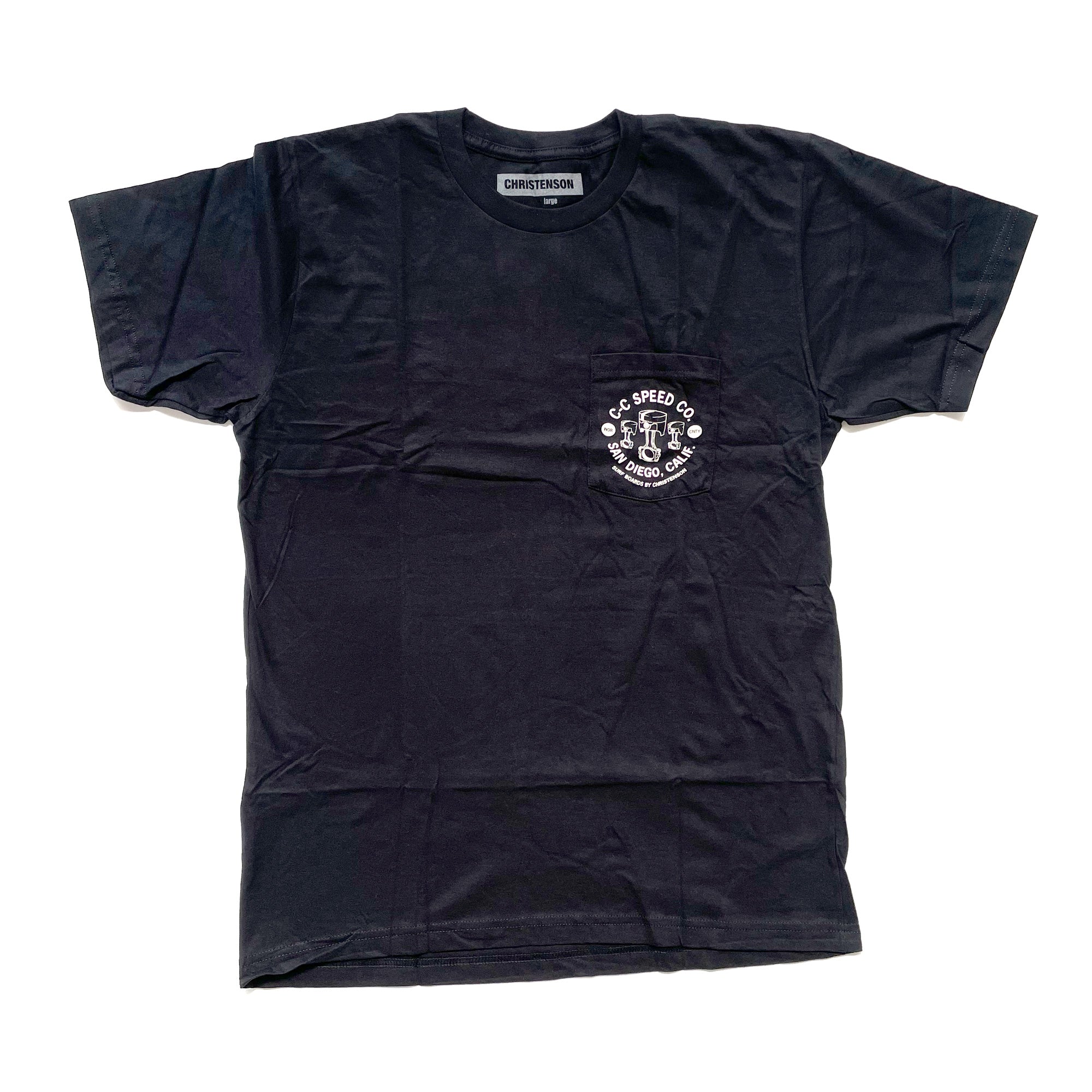 CHRISTENSON Surfboards - Pocket Tee - Black