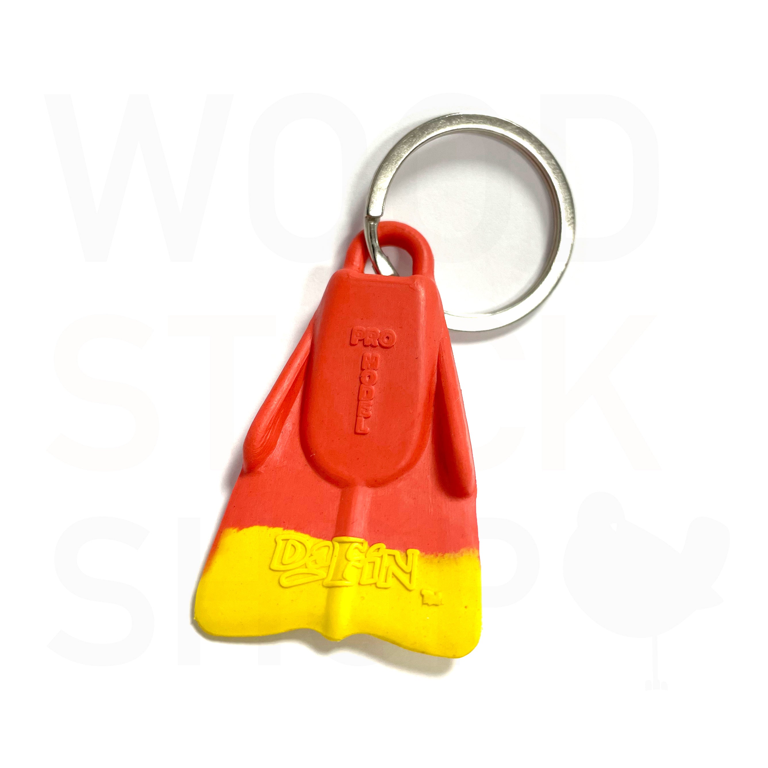 DAFIN - Key Ring - Original Keyring - Red / Yellow