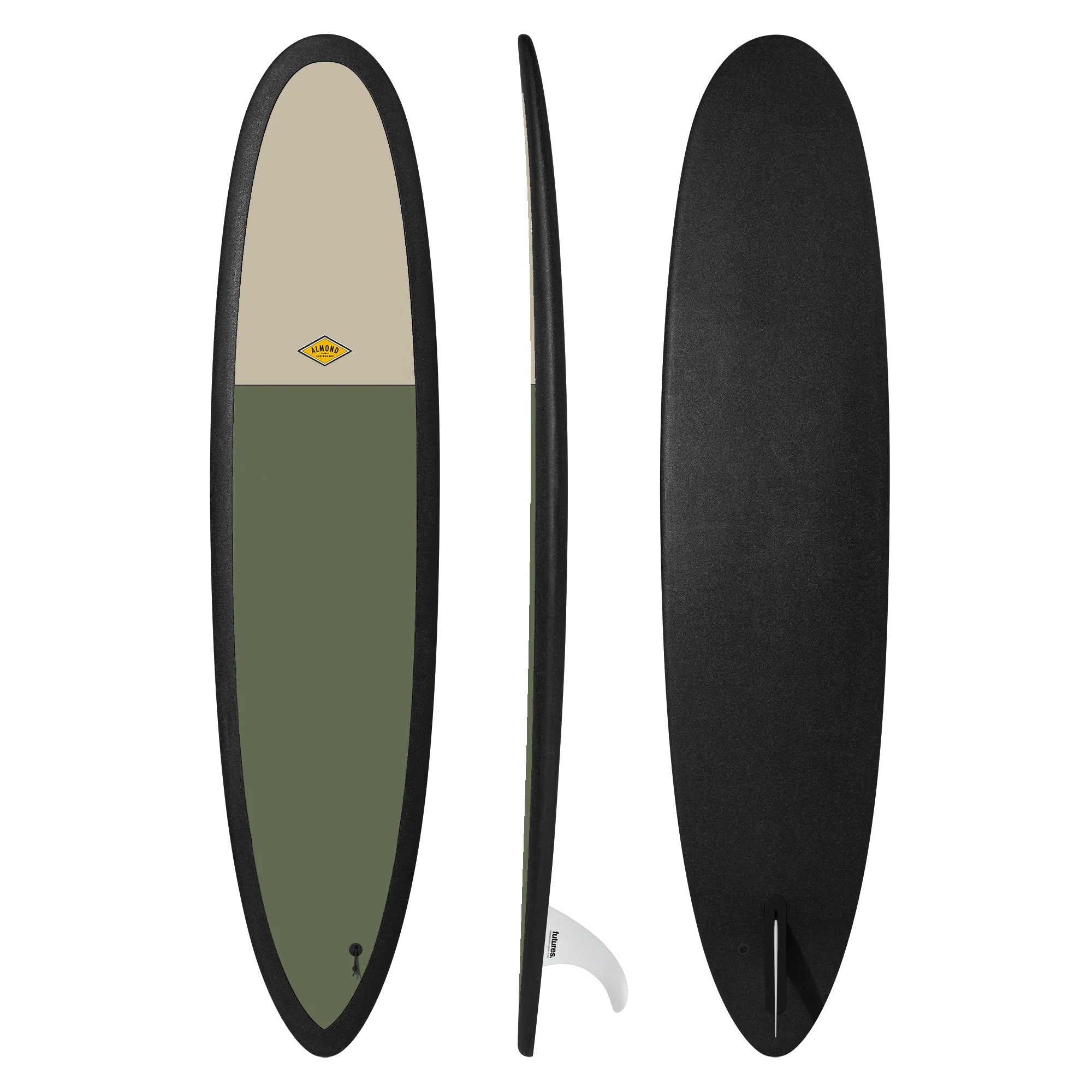 ALMOND Surfboards - R-Series Joy 8' - Olive