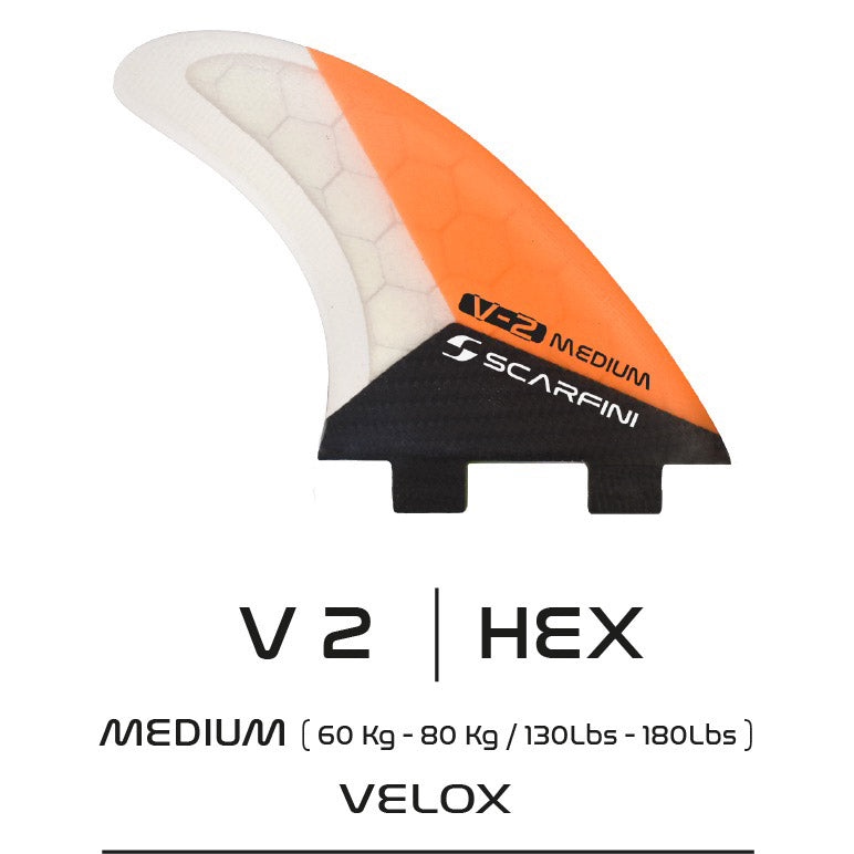 SCARFINI - Aletas VELOX CARBON 5 - Talla M (FCS)