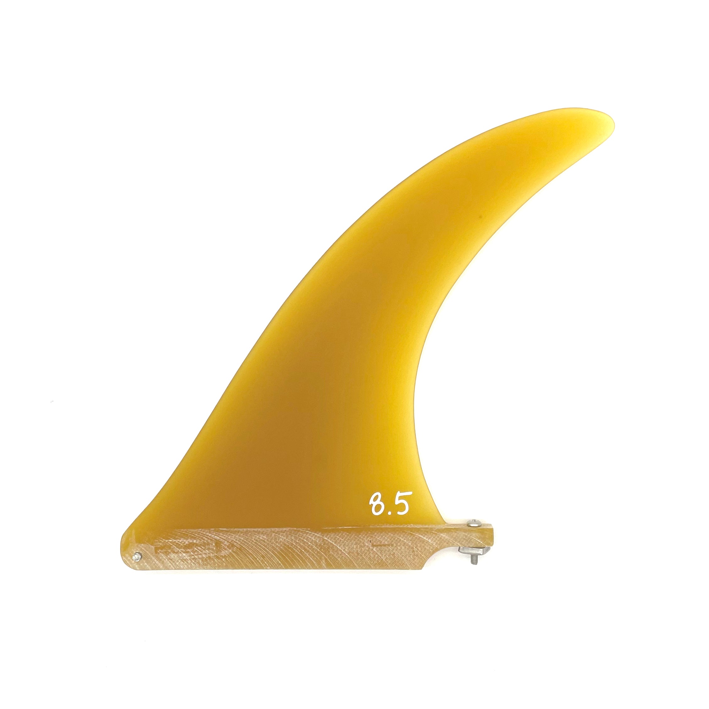 SURF SYSTEM - Dolphin Fiberglass Single Fin (Us Box) - 9.75" - Yellow