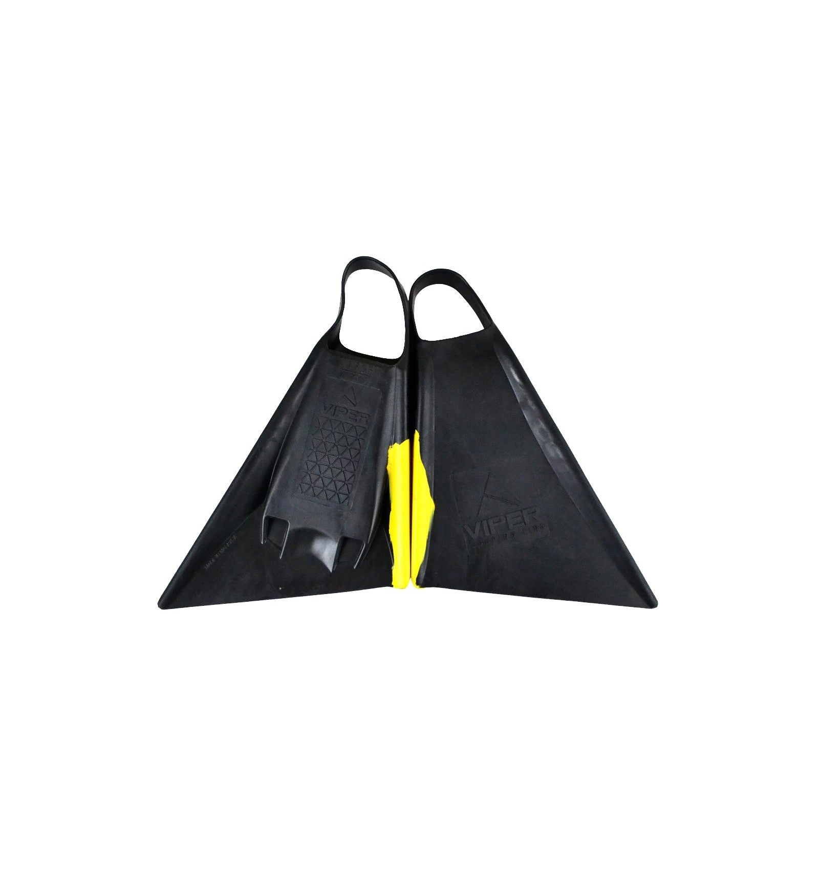 MS VIPER Delta - Bodyboard Fins - Black / Yellow