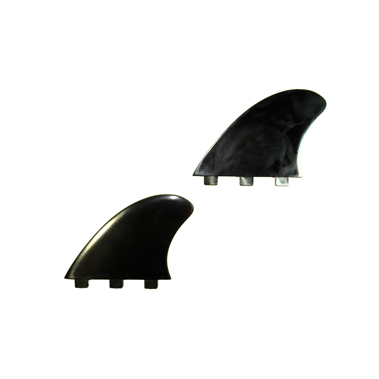 EUROFIN - Set of 2 RETRO TWIN MODEL fins - FCS - Black