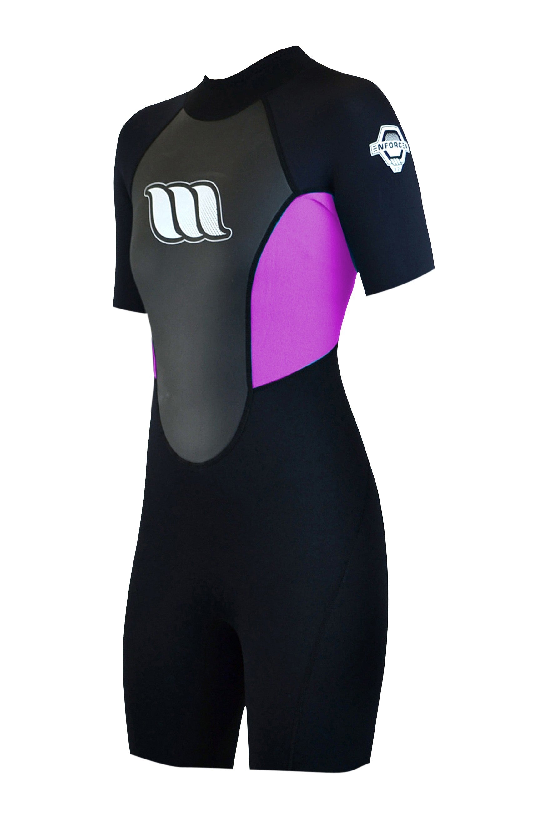 WEST - Women's surf wetsuit - Enforcer Lady Shorty 2/2mm back zip - Pink