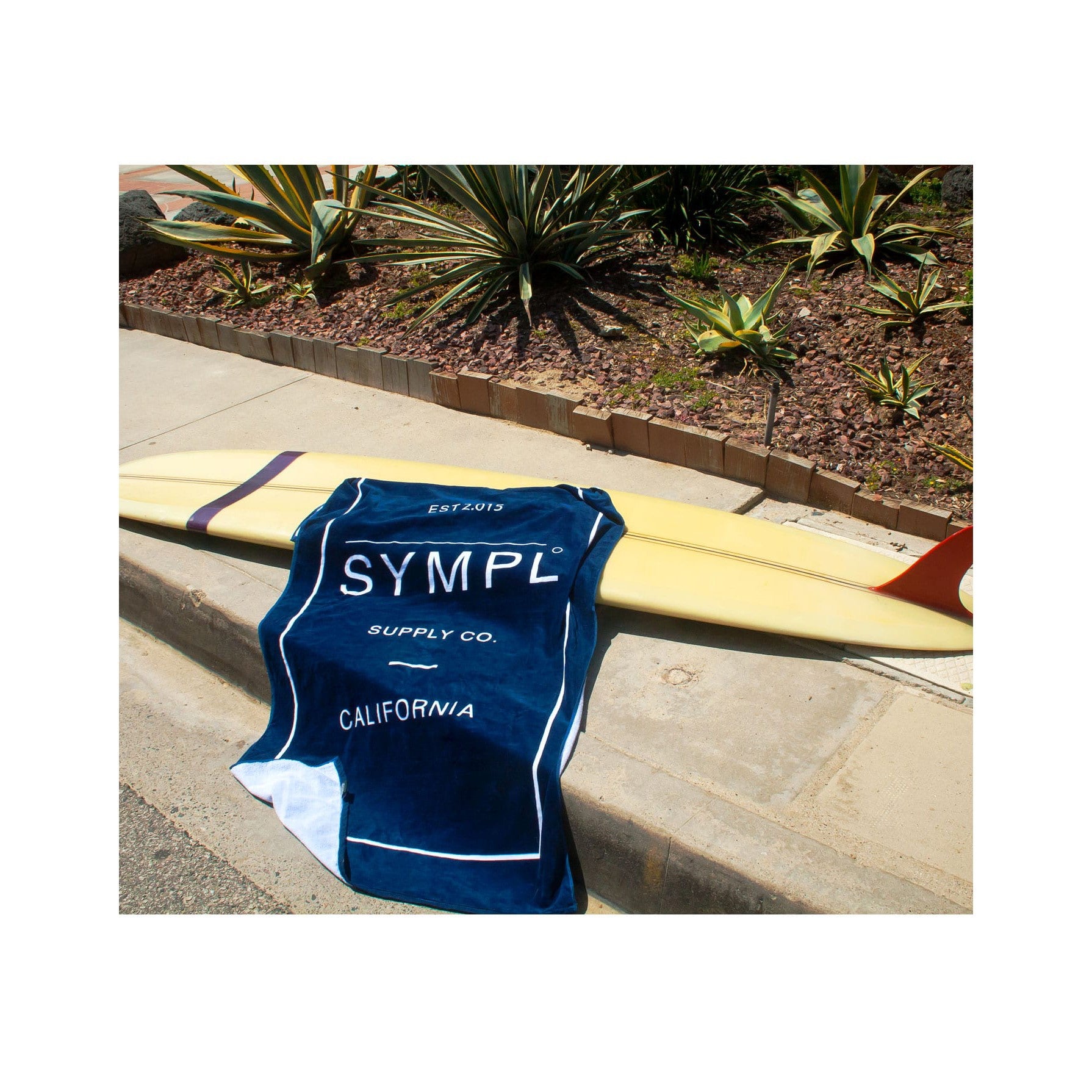 SYMPL Beach Towel - Navy