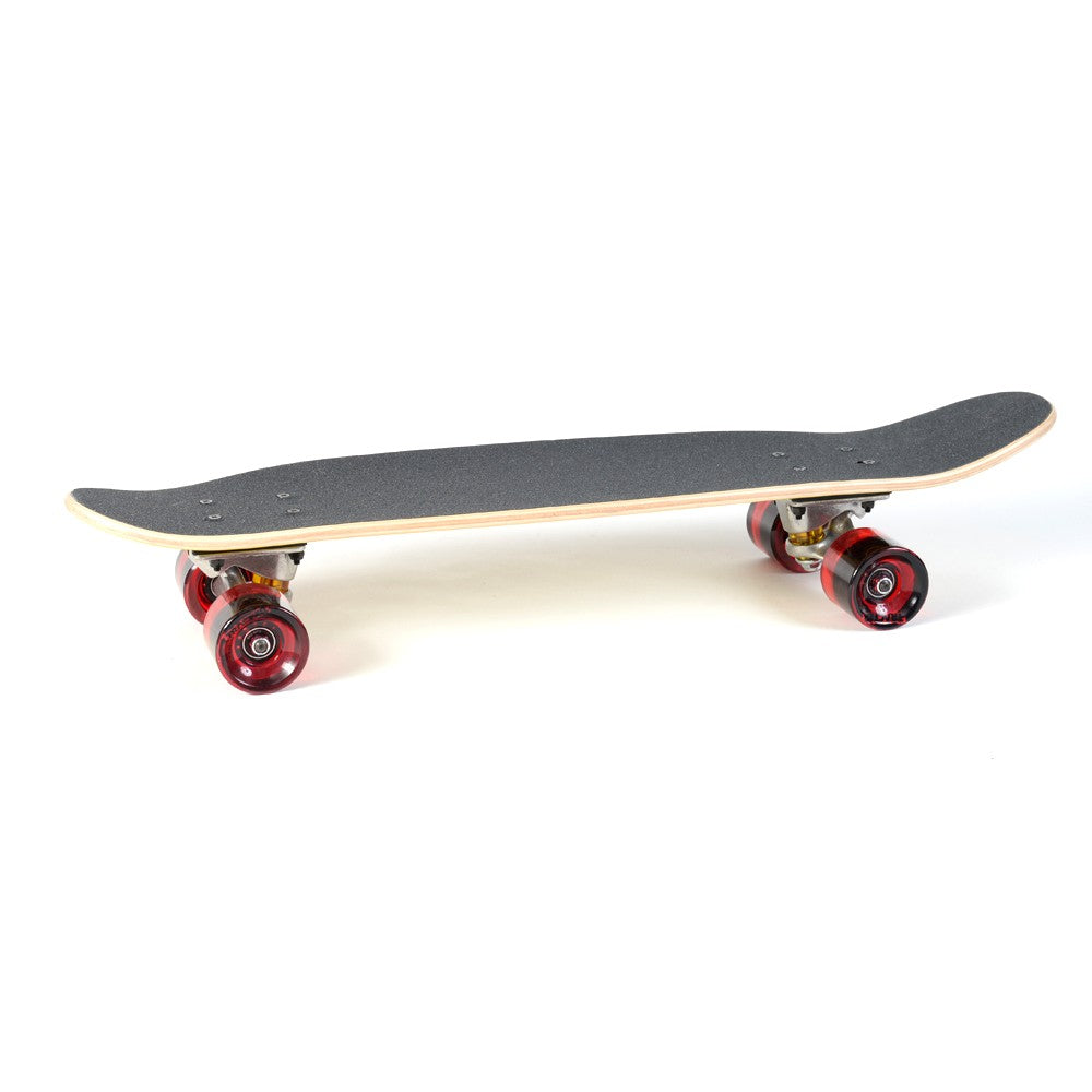 TRACKER Skateboard  - Classic Small Wing Cruizer - Yellow 29' (73 cm) - Red Wheels