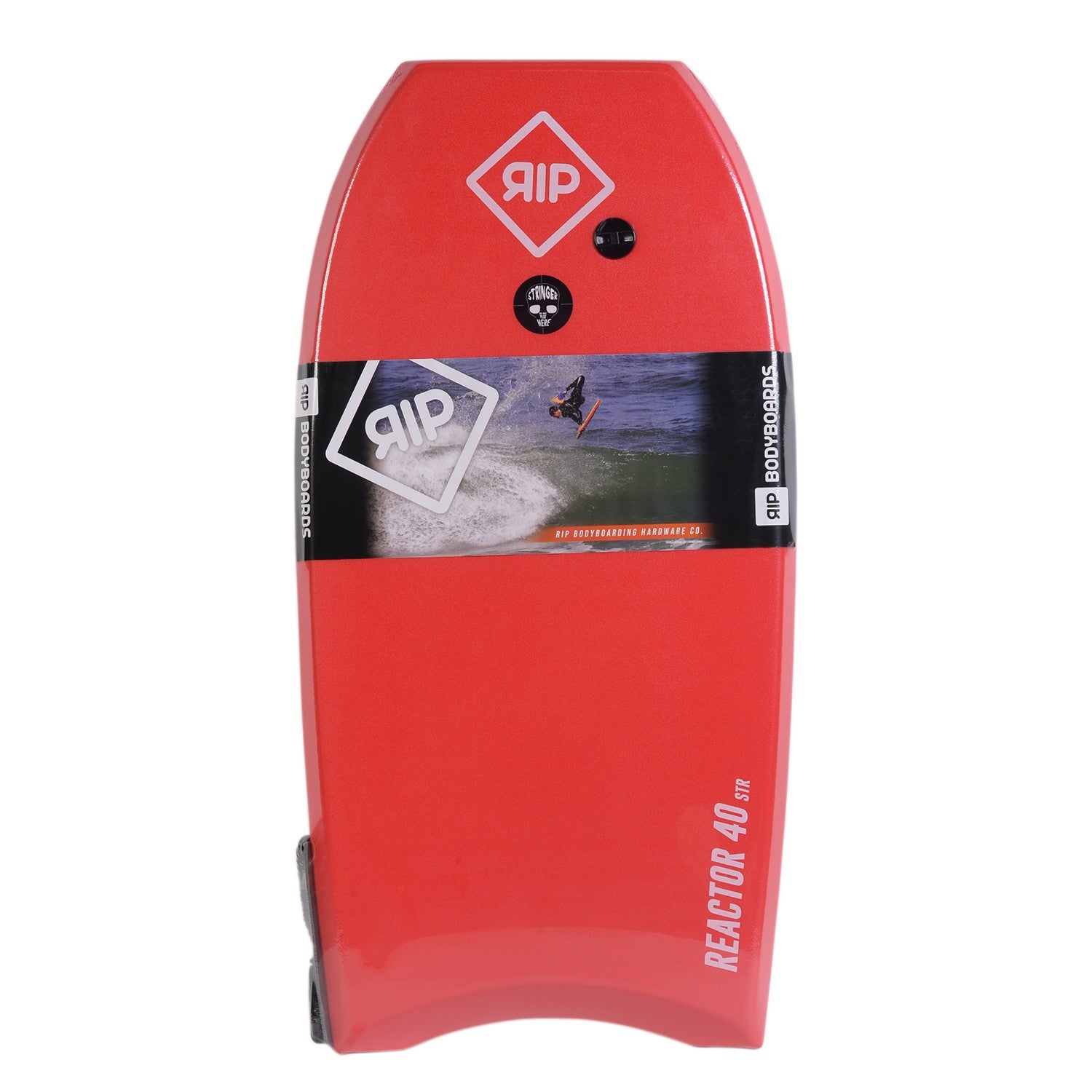 RIP Bodyboard - Reactor Stringer with leash (EPS) - Red / White
