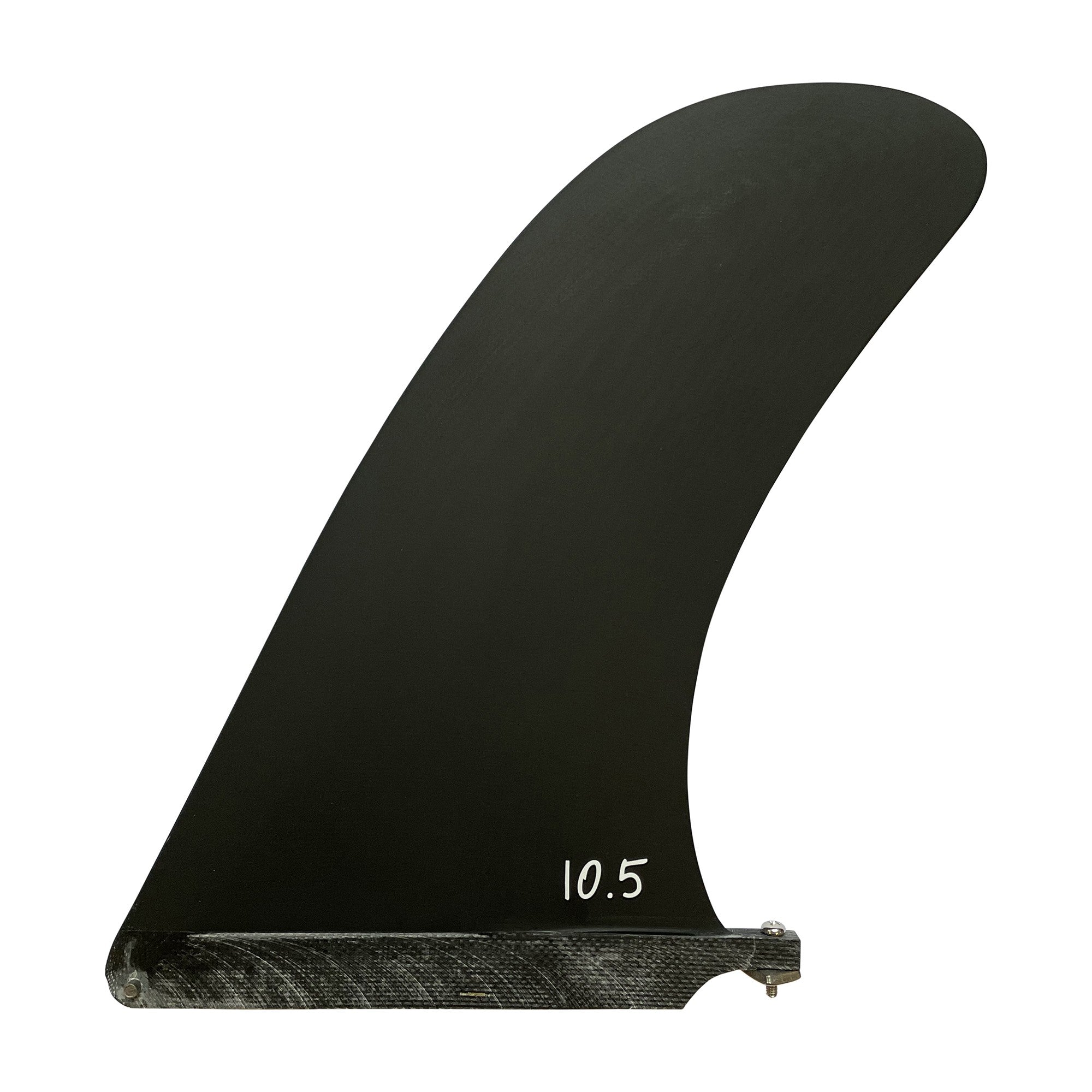 SISTEMA DE SURF - Aleta única de fibra de vidrio de 10,5 pivotes (caja de EE. UU.) - Negro