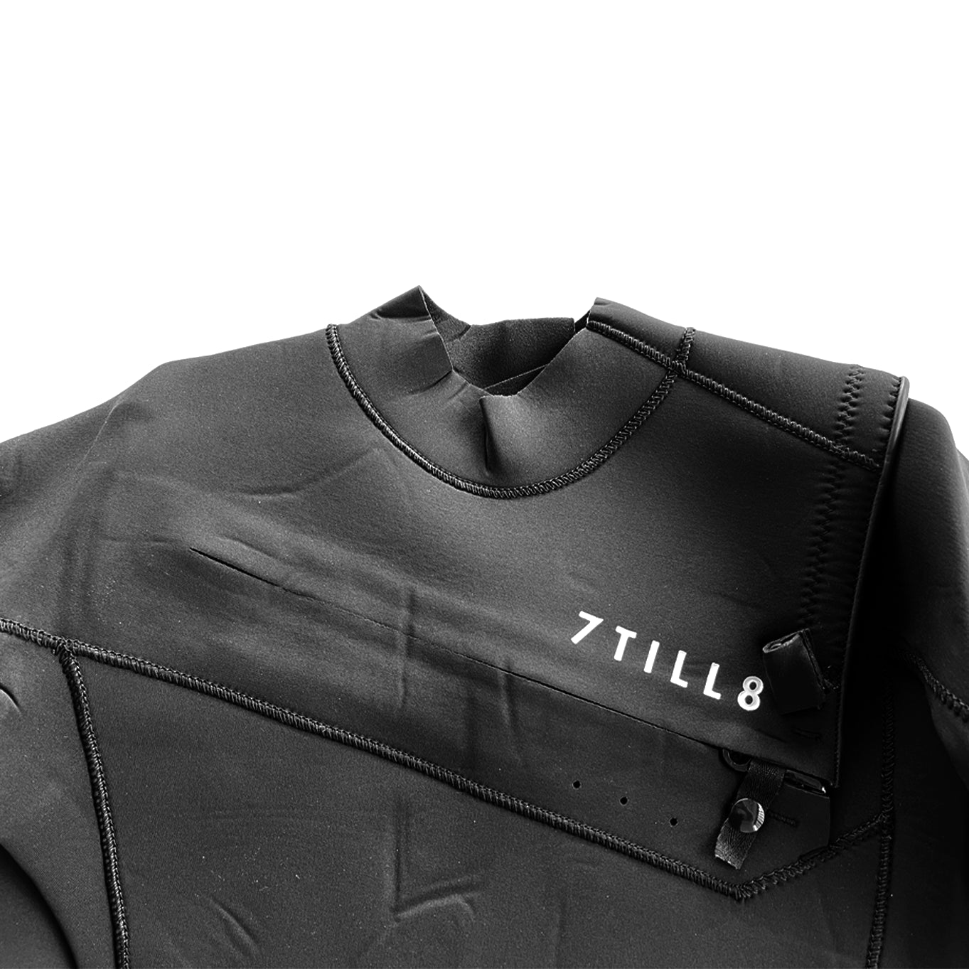 7TILL8 - Wetsuit 3/2mm - Front Zip - Fullsuit - Black