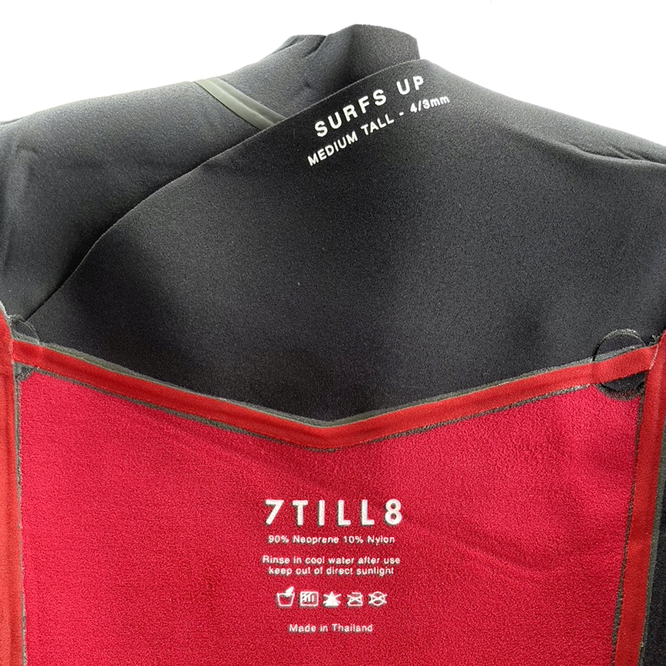 7TILL8 - Wetsuit 4-3 MM - Front Zip - Fullsuit Black