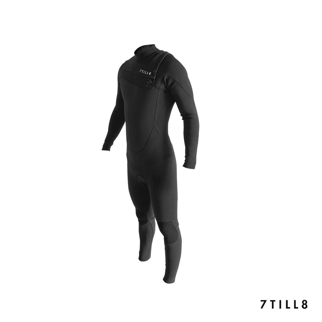 7TILL8 - Wetsuit 4-3 MM - Front Zip - Fullsuit Black