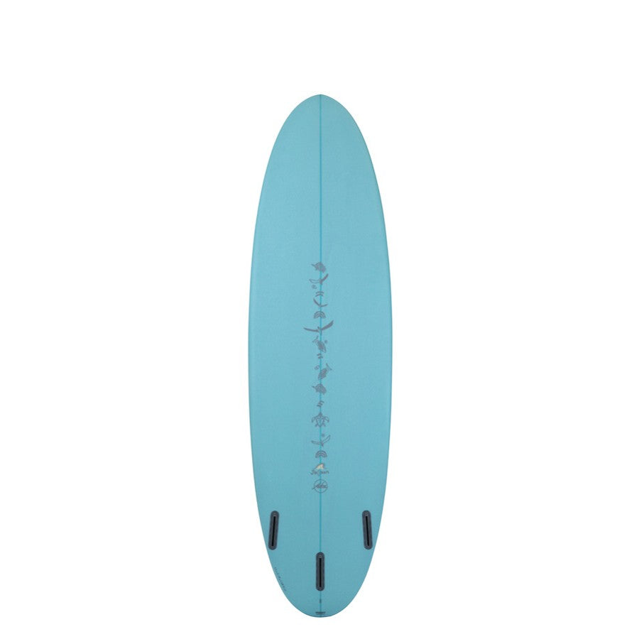 Tablas de surf ALOHA x Jalaan Peanut 6'6 (PU) Aqua - Futuros