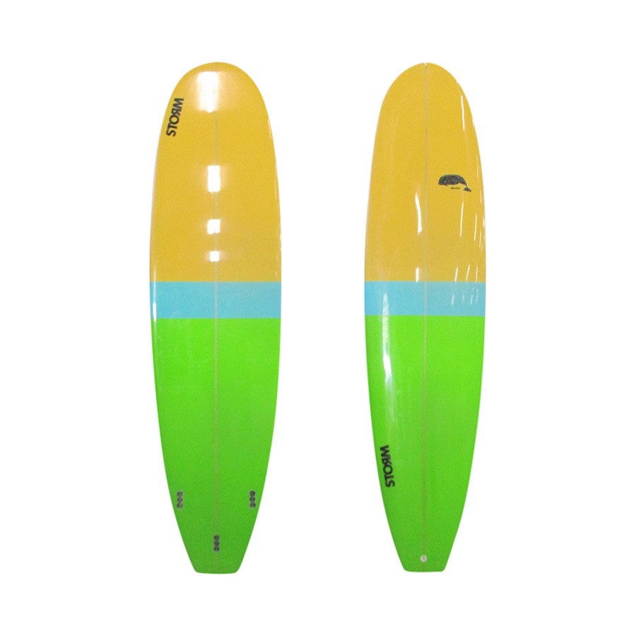 Tabla de surf STORM - Mini Malibu - 7'2 - Diseño Beluga