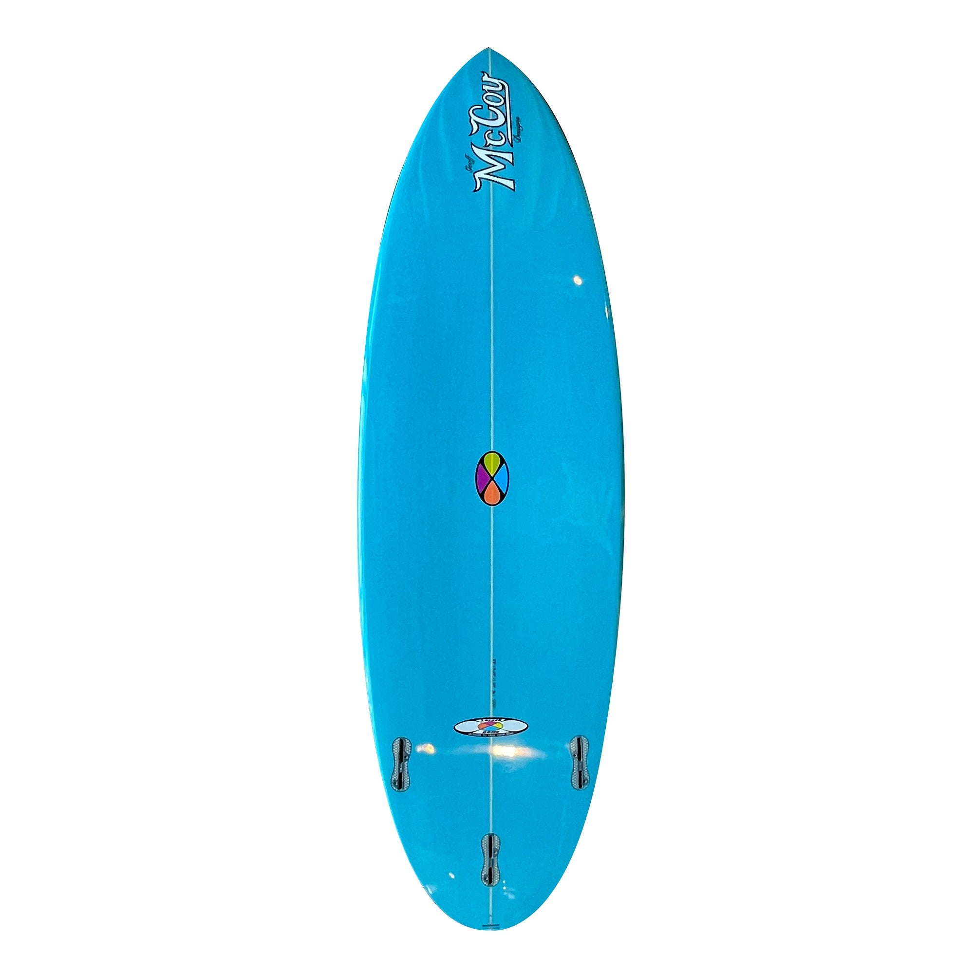 McCOY Surfboards - All Round Nugget (PU) - Blue / Yellow - 5'8