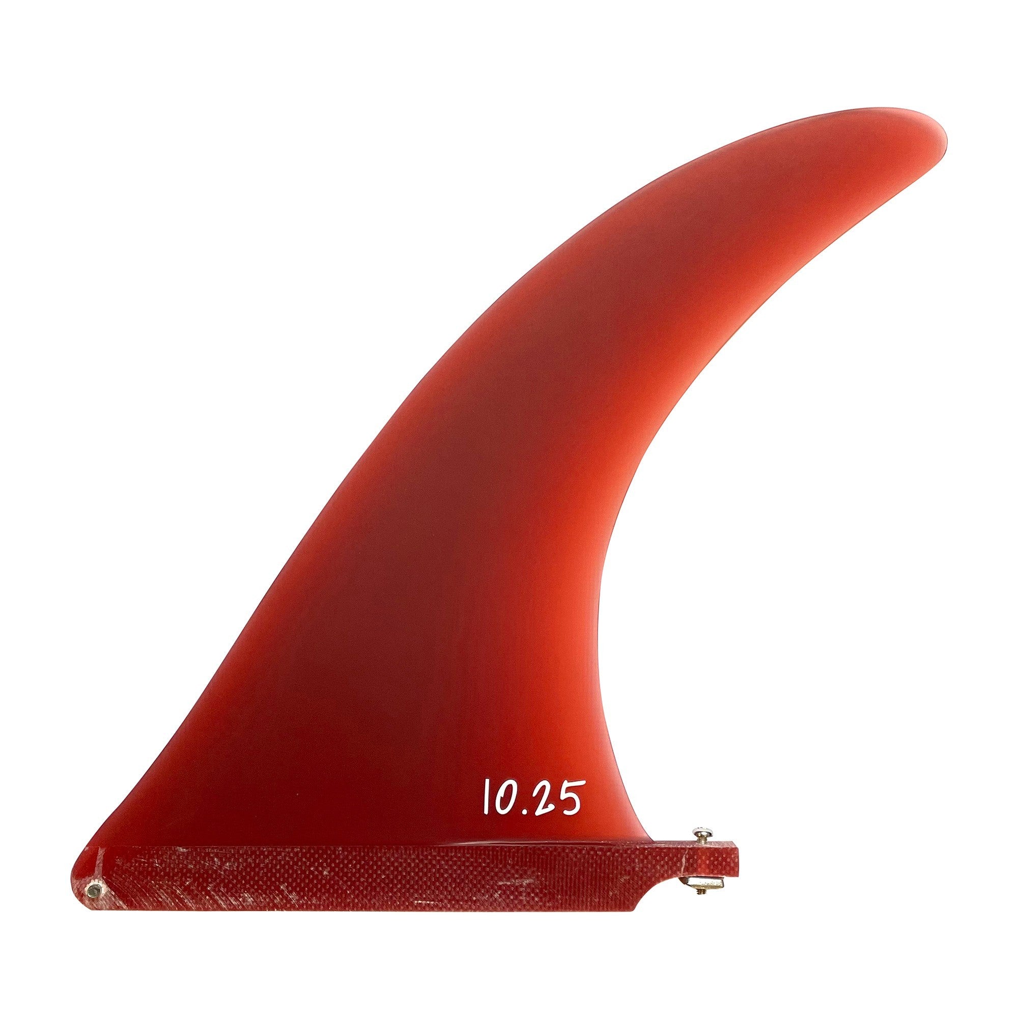 SISTEMA DE SURF - Aleta única de fibra de vidrio Dolphin (caja de EE. UU.) - 8.5" - Rojo