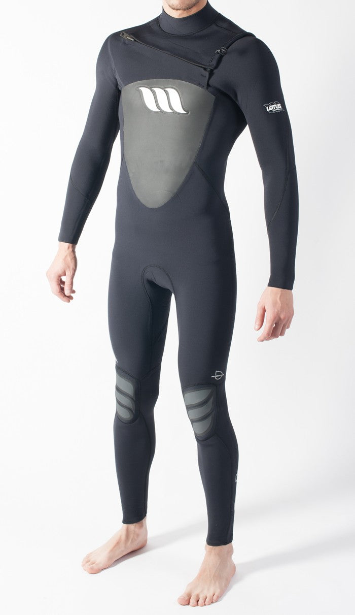 WEST - Surf suit - Lotus 3/2 front zip - Black