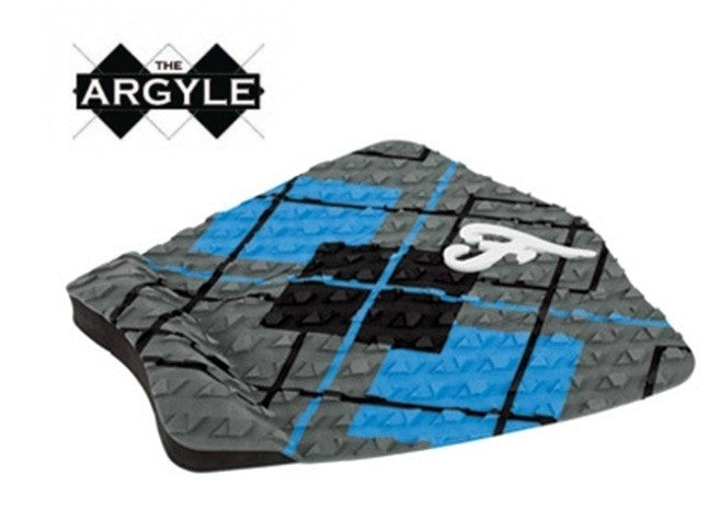 FAMOUS - Surf Traction Pad - Argyle - Charcoal / Blue / Black