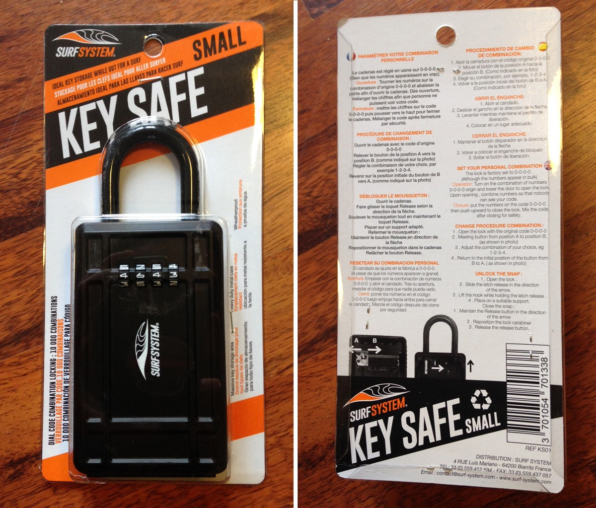 SURF SYSTEM - KeySafe Security Code Padlock - Small
