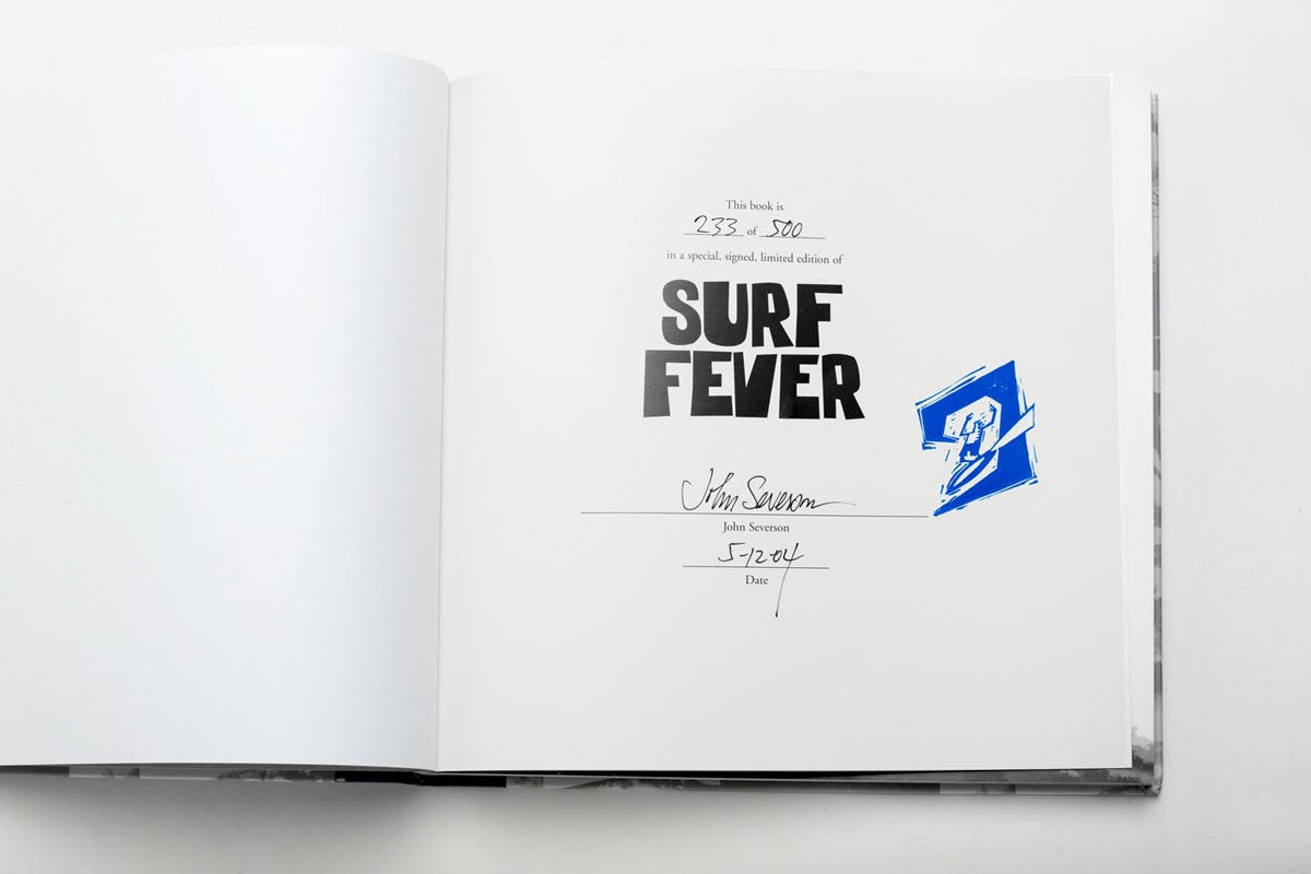 Surf Book: JOHN SEVERSON - Masters of Surf Photography - Surf Fever (Volume 1) (signed)