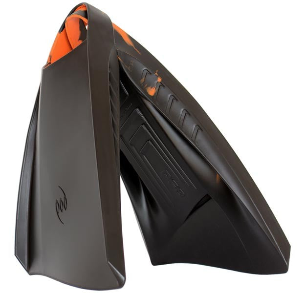 POD - PF3 EVO - Bodyboard Fins - Black / Orange