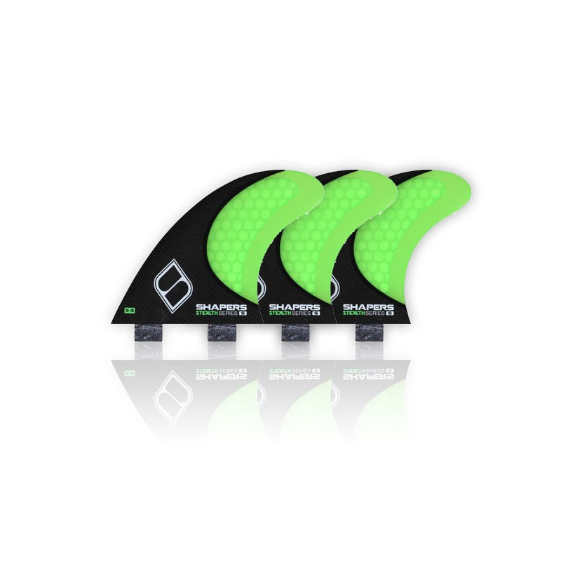 Set of 3 SHAPERS Stealth S3 fins (size S) (FCS)